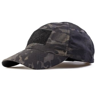 Schwarze Multicam-Baseball Cap