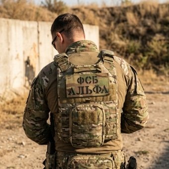Military Back Patch Russian FSB – Alpha Camo