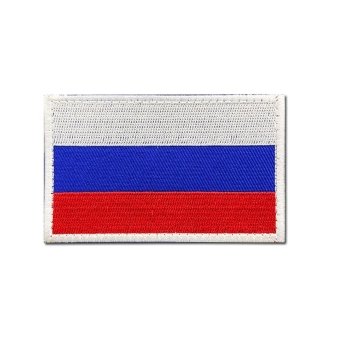 Gestickter Militärpatch mit russischer Flagge