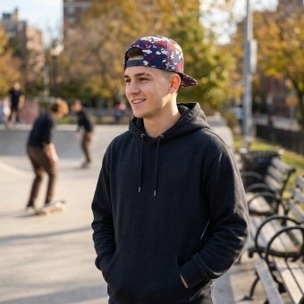Camo Snapback Original – Digital Red & Blue