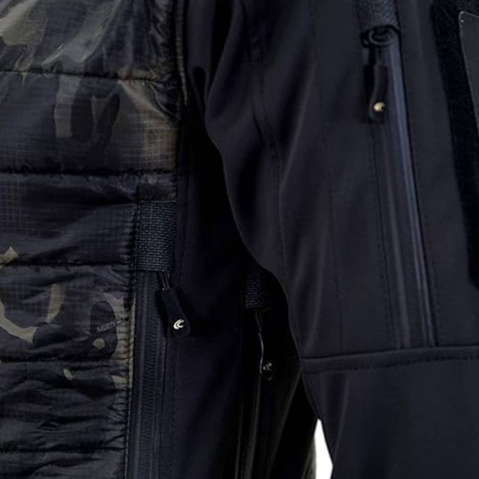 Schwarze Camouflage-Pufferjacke „Shadowstrike“ S1 – Bild 4