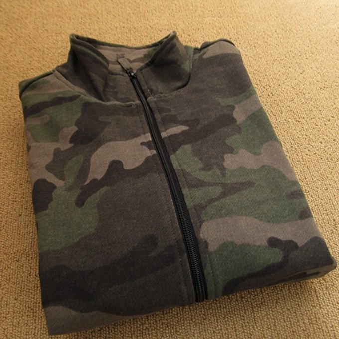 Taktisches Camo-Reißverschluss-Sweatshirt "Zamok" – Bild 4