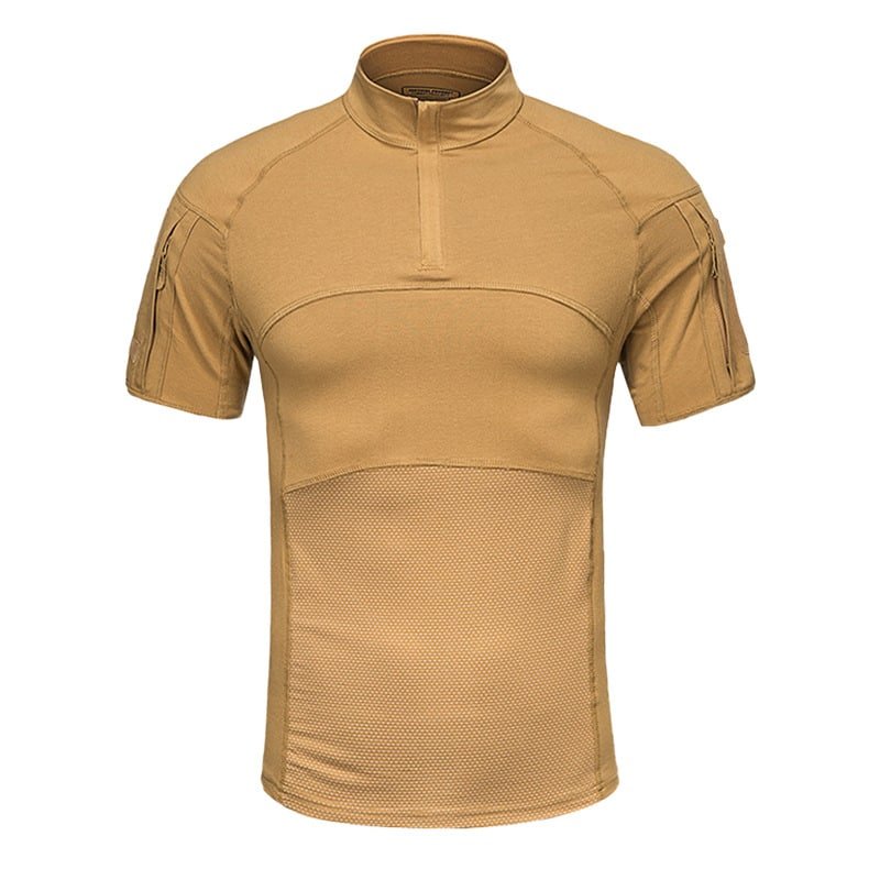 Taktisches Kurzarmhemd mit Viertelreißverschluss "Cooler"