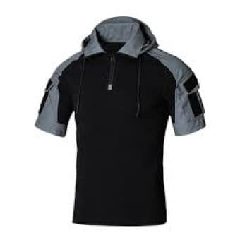Prizrak – Kurzarm-Kampfshirt mit Kapuze