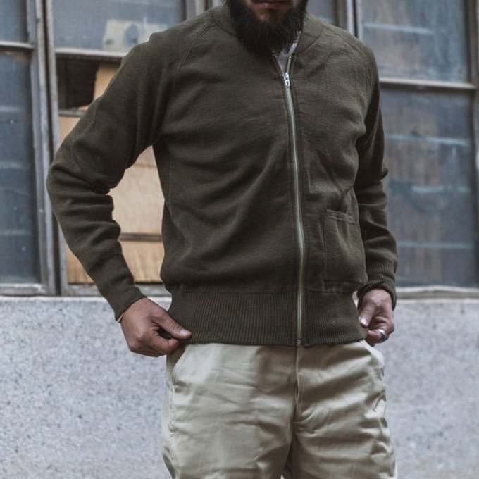 USAAF Militärpullover mit Vollreißverschluss C‑2 – Bild 6