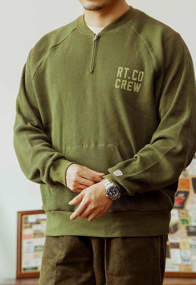 Armeegrüner Strickpullover – Bild 2