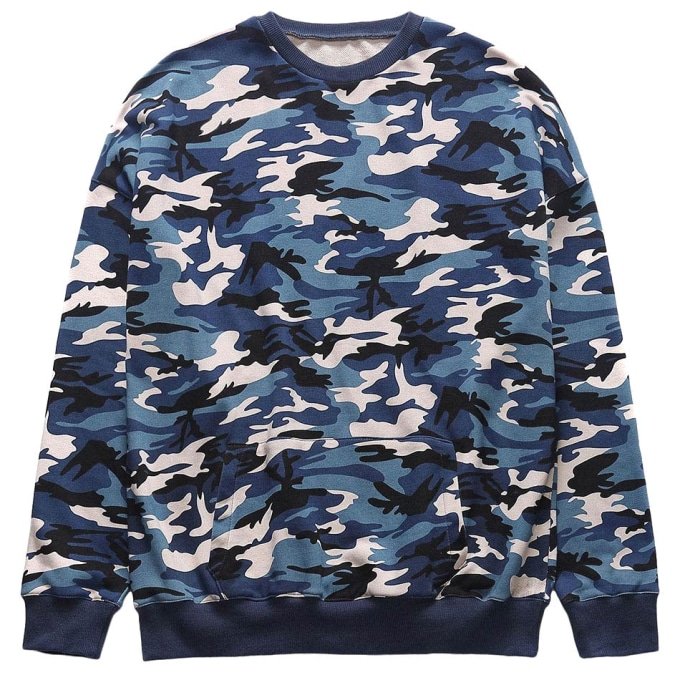 Blaues Camouflage-Sweatshirt "Mox" ZS