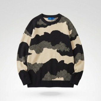 Retro Camouflage-Pullover „Future“