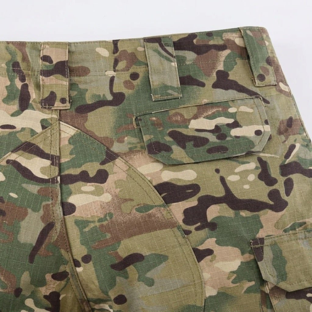 Camo tactical cargo shorts multicam “Trek”