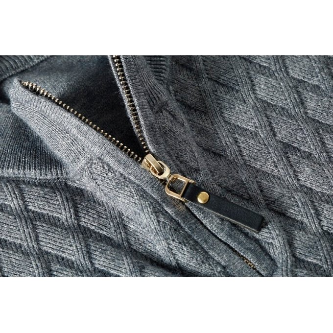Taktischer Militärpullover mit Quarter-Zip "Maple" – Bild 7