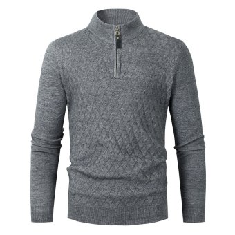 quarter zip military sweater Beige|Green|Grey