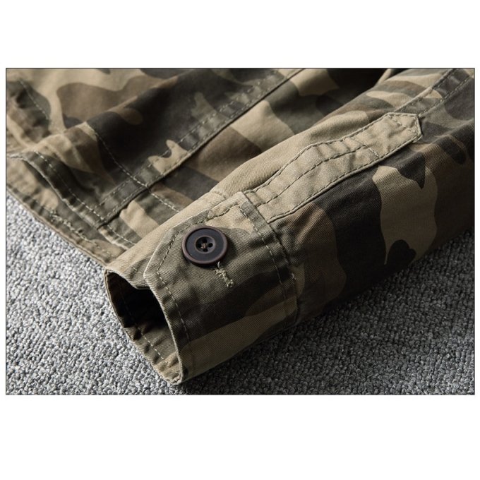 Vintage Tarnjacke im Armee-Look – Bild 3