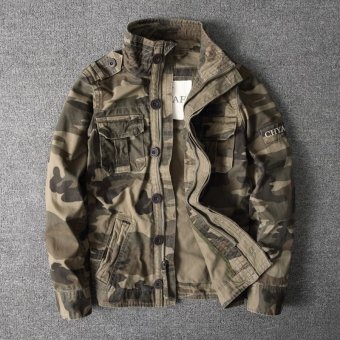 Vintage Tarnjacke im Armee-Look