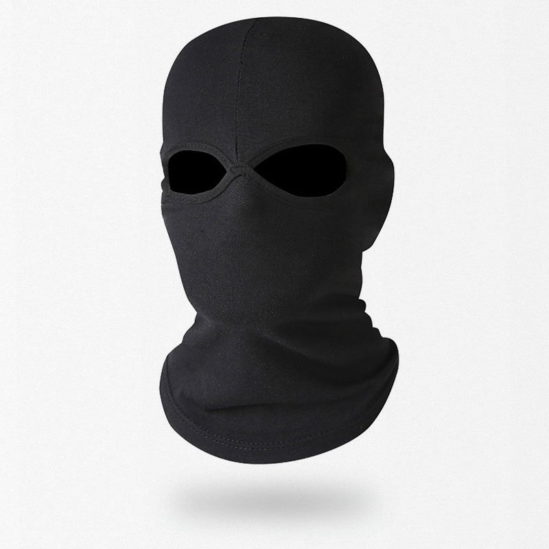 Schwarze Balaclava mit zwei Öffnungen