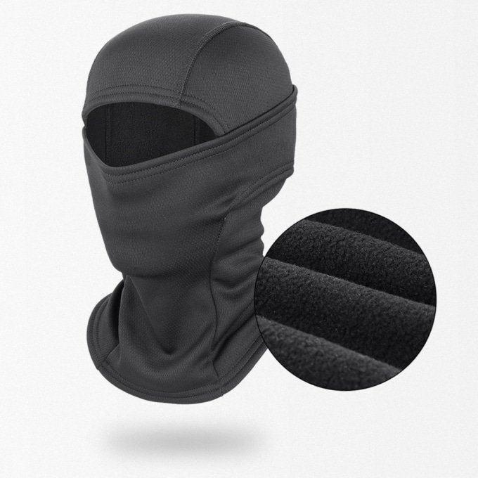Schwarze Fleece-Balaclava "Heat"