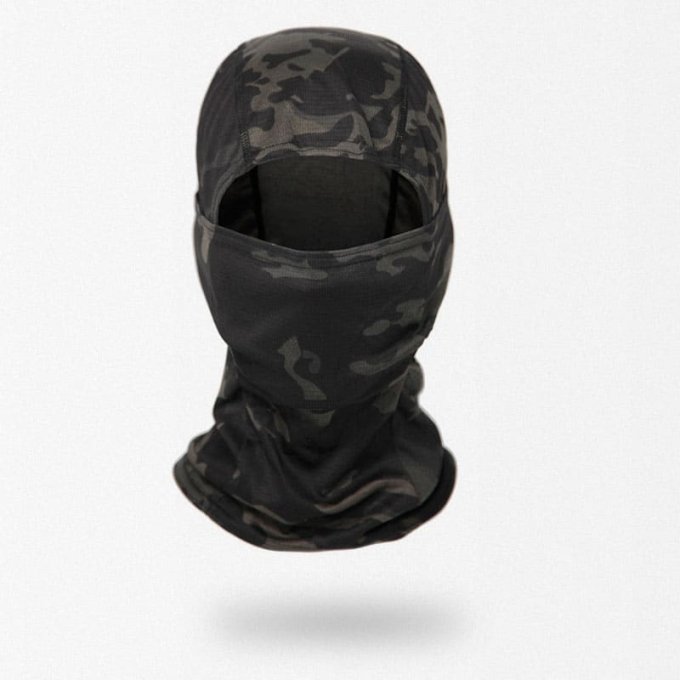 Schwarze Multicam-Taktik-Balaclava "Modius"