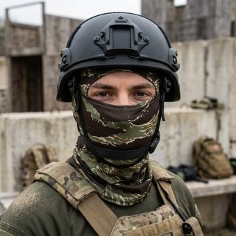 Tiger stripe balaclava “Modius”
