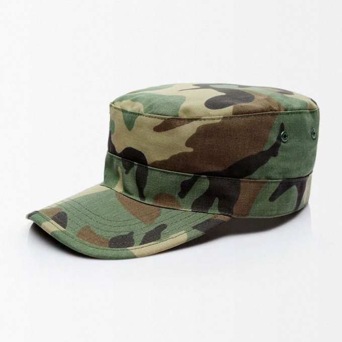 BDU-Patrouillenmütze im Woodland-Camouflage