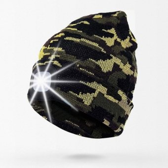 Taktische Beanie mit integrierter Taschenlampe