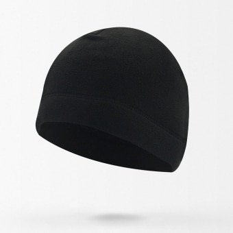 Taktische Fleece-Beanie Schwarz