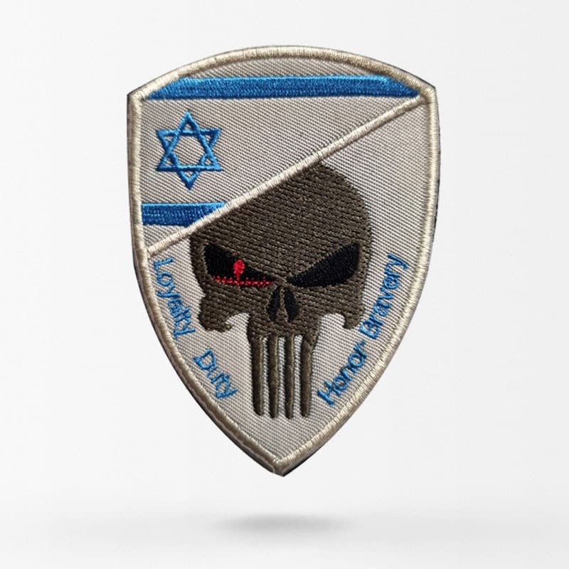 Israel Totenkopf-Flaggen-Patch