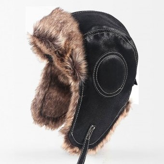 Leder-Trapperhut
