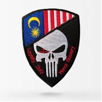 Malaysia Totenkopf-Flaggen-Patch