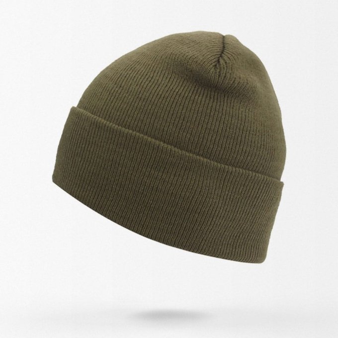 Grüne Militär-Strickmütze