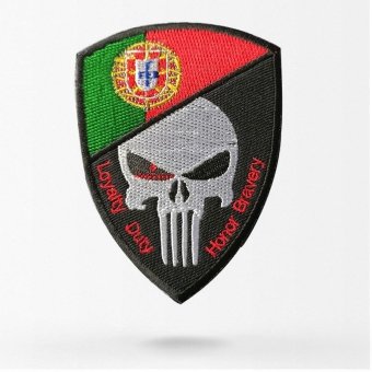 Portugiesischer Totenkopf-Flaggenaufnäher