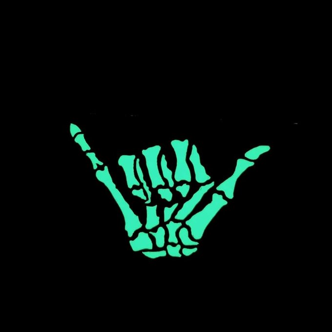 Skelett-Hand-Aufnäher – Bild 2