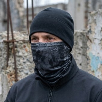Black camo neck gaiter kryptek typhon