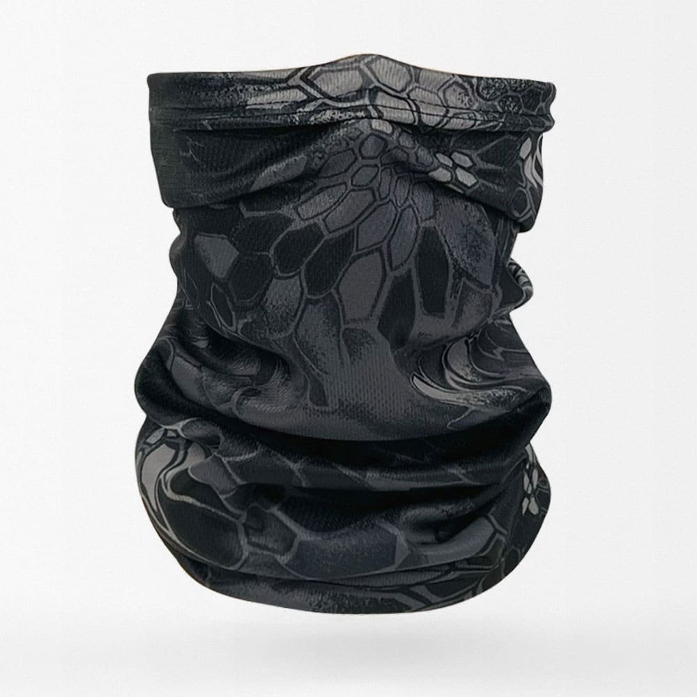 Schwarzer Taktik-Halswärmer im Camouflage-Look – Kryptek Typhon