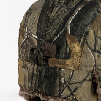 Camouflage trapper hat