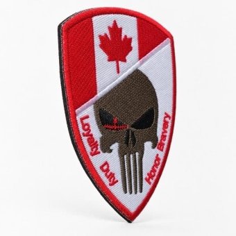 Canada skull flag patch