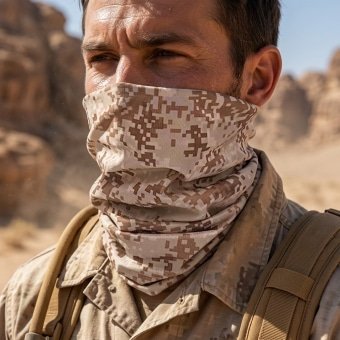 Digital desert neck gaiter