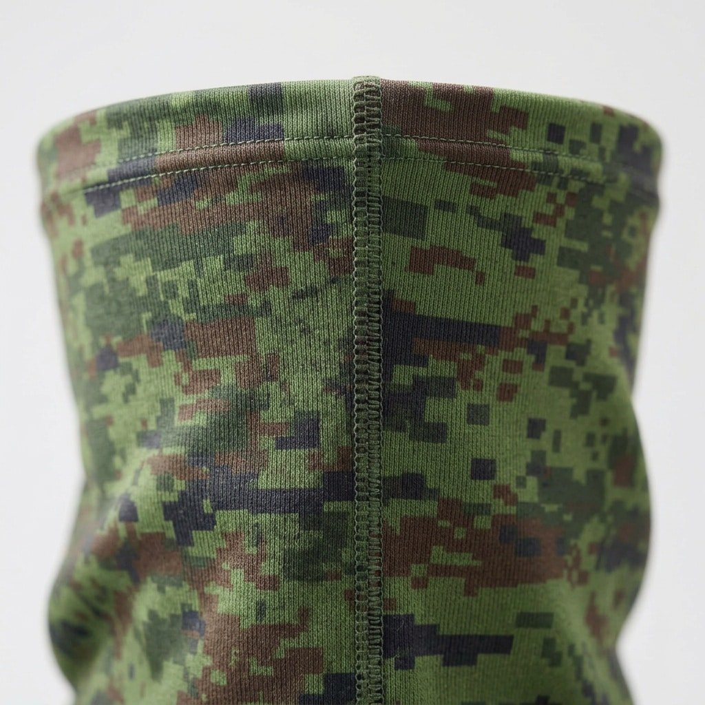 Digital green camo EMR neck gaiter