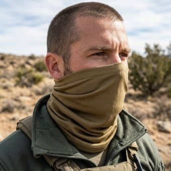 Khaki neck gaiter