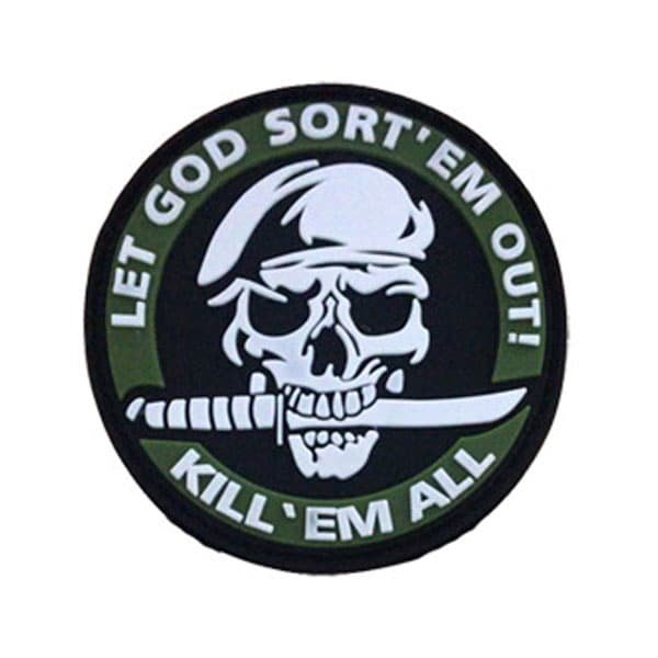 Töte sie alle Patch mit Totenkopf-Design – Bild 5