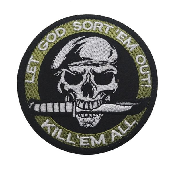 Töte sie alle Patch mit Totenkopf-Design – Bild 2