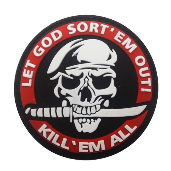 Töte sie alle Patch mit Totenkopf-Design – Bild 3