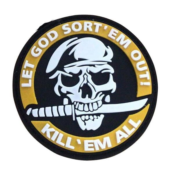 Töte sie alle Patch mit Totenkopf-Design – Bild 4