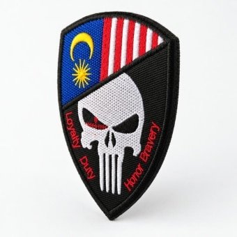 Malaysia skull flag patch