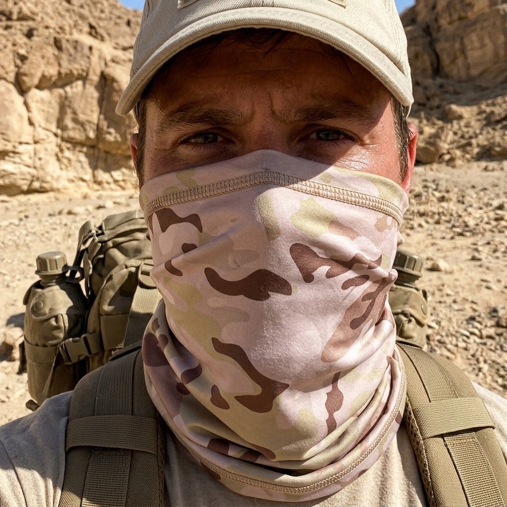 Multicam desert neck gaiter