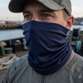 Navy blue neck gaiter