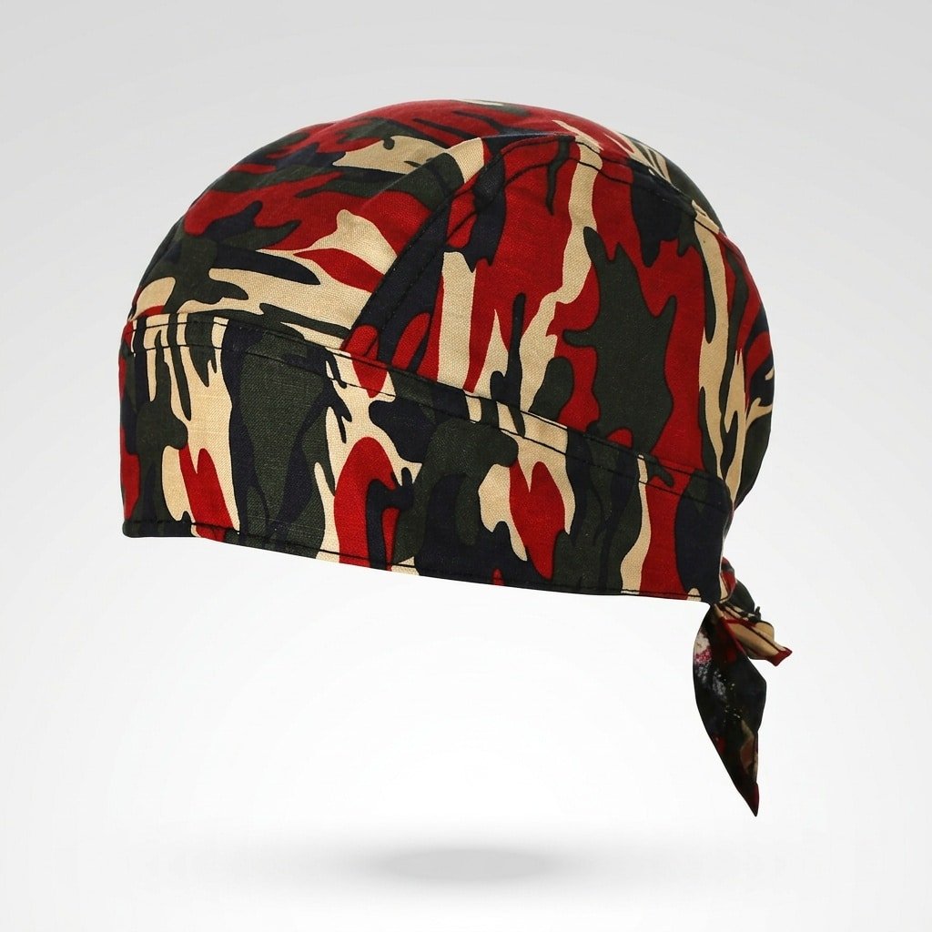 Red camo bandana