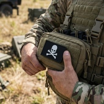 Skull and crossbones patch