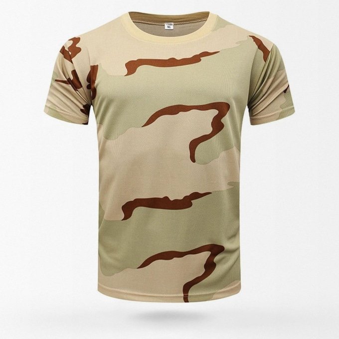 3-Farben-Wüstentarn-T-Shirt