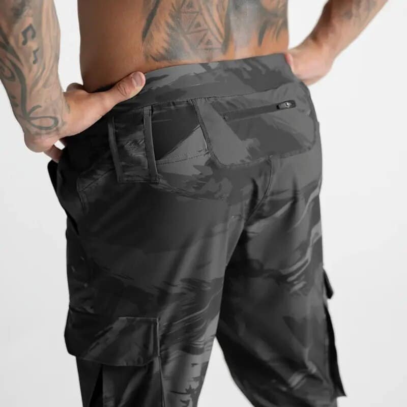 Schwarze Tarn-Sweatpants „Sportline“ – Bild 2