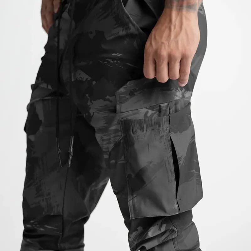 Schwarze Tarn-Sweatpants „Sportline“ – Bild 3