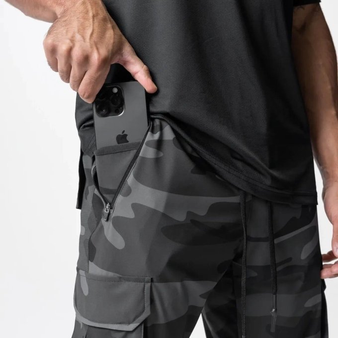 Schwarze Tarn-Sweatpants „Sportline“ – Bild 4